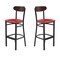 Flash Furniture Red Vinyl Barstool with Walnut Wood Back, 2PK 2-XU-DG6V6RDV-WAL-GG - alternate 9